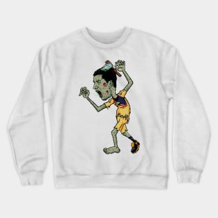 8 Bit Zombie Cecilio Dominguez Crewneck Sweatshirt